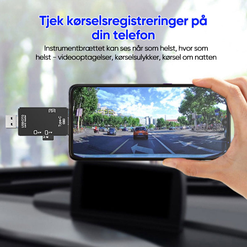 Filterenhed til hukommelseskortskift