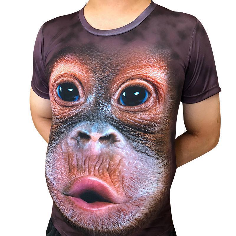 Sjov Gorilla 3D T-shirt