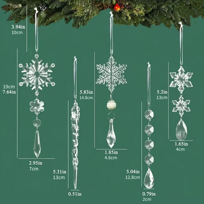 Krystalsnefnug julepynt