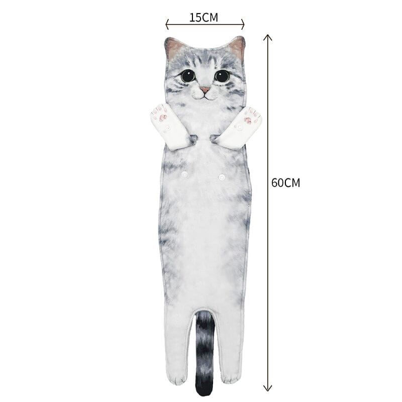 Håndklæde med sød kat