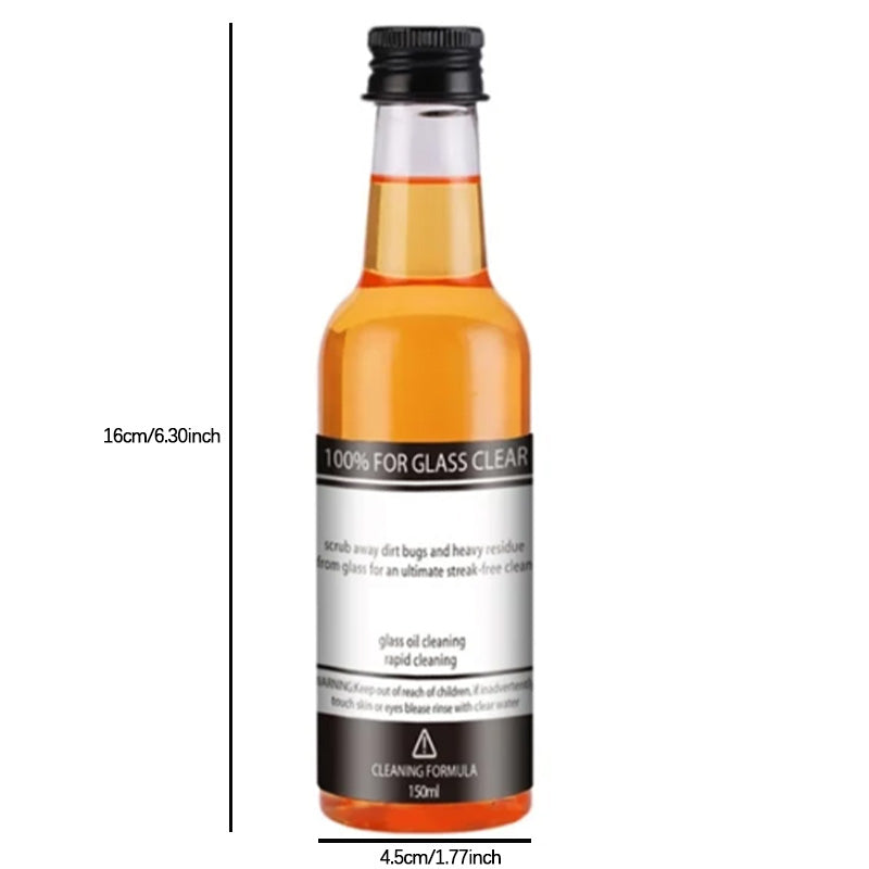 Oliefjernende middel til glas