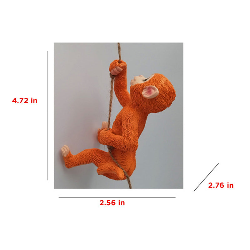 Rebklatrende Egern Harpiksdekorationsfigur
