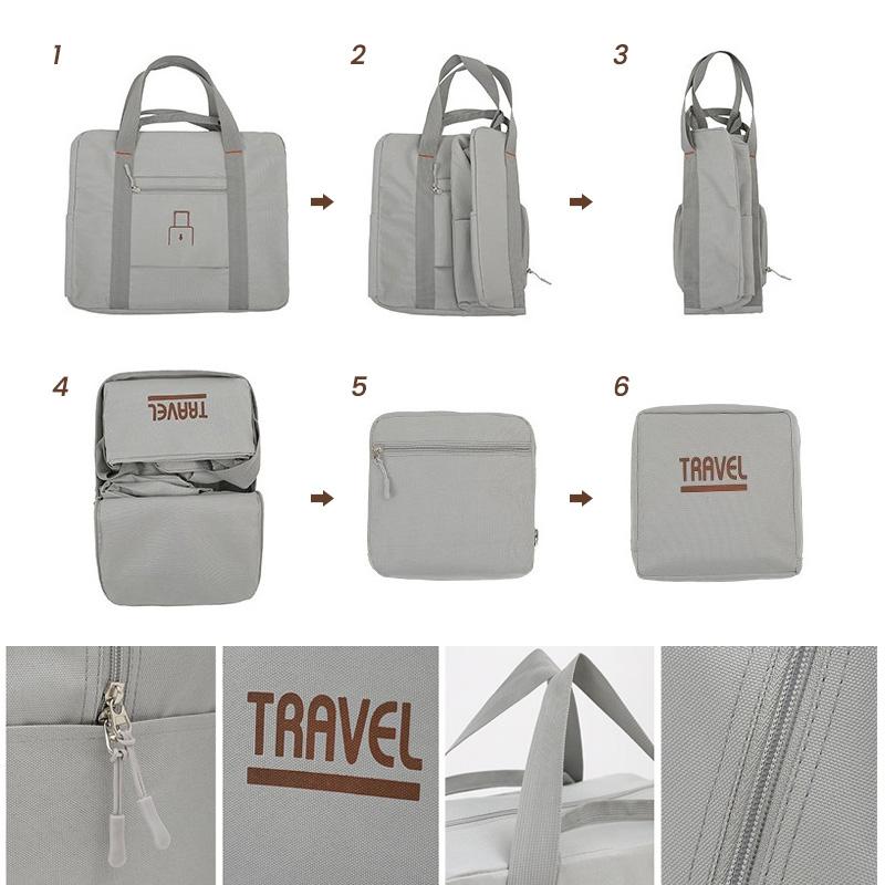 Protabla sammenklappelig opbevaringstaske med stor kapacitet