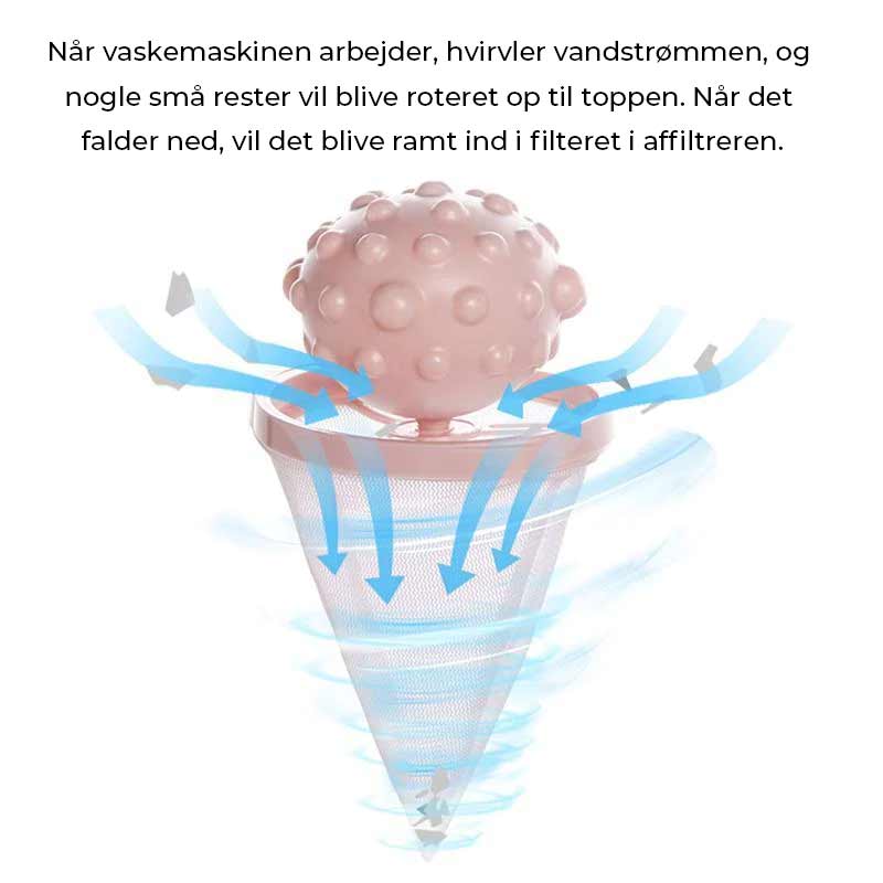 Flydende fnug hår fanger