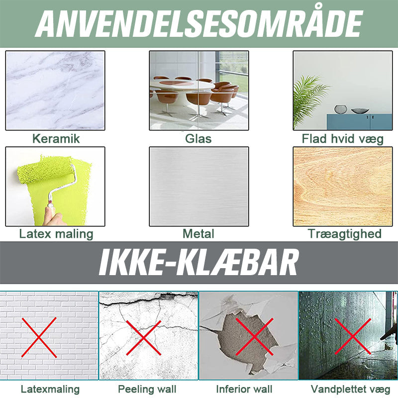 Vægspejls klistermærke