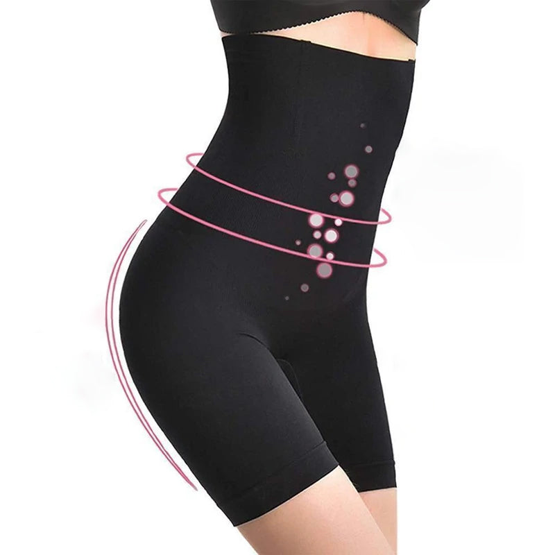 Højtaljede kropsformende bukser