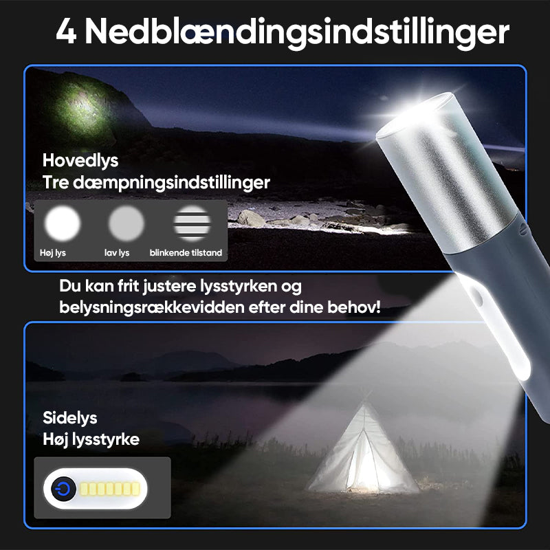 Genopladelig LED Lommelygte
