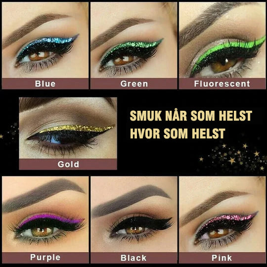 Vandtæt og genanvendelig eyeliner og øjenvipper klistermærke