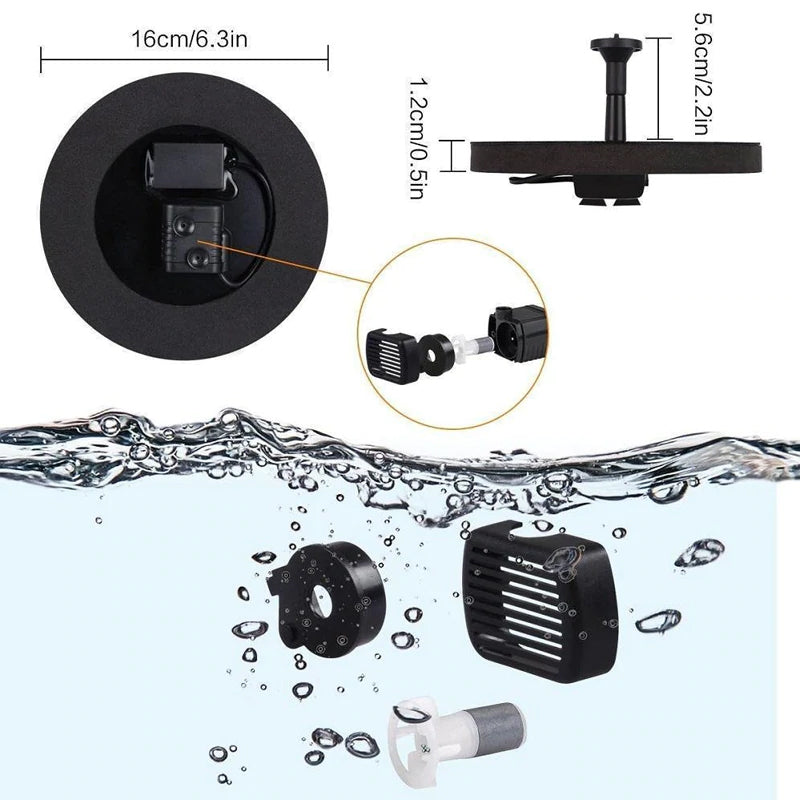 Solar springvand pumpe