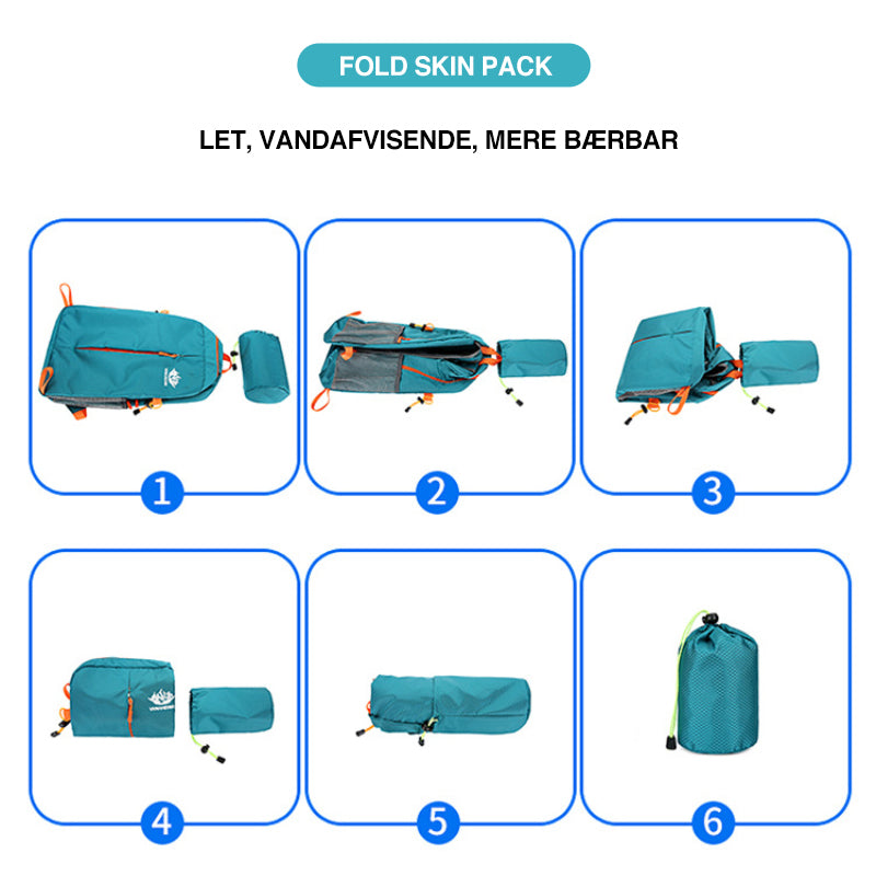 Foldbar rygsæk