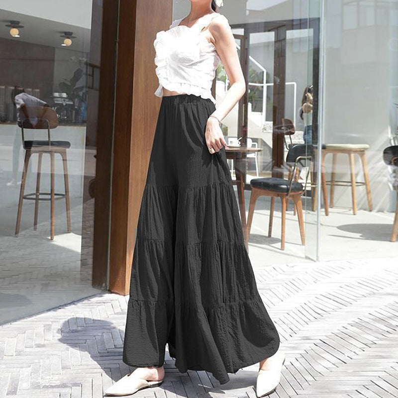 Monochrome retro beach pants