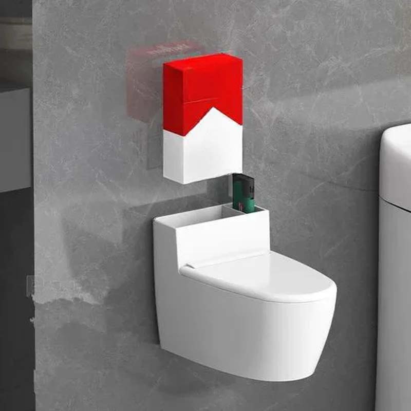 Kreativt toiletformet askebæger