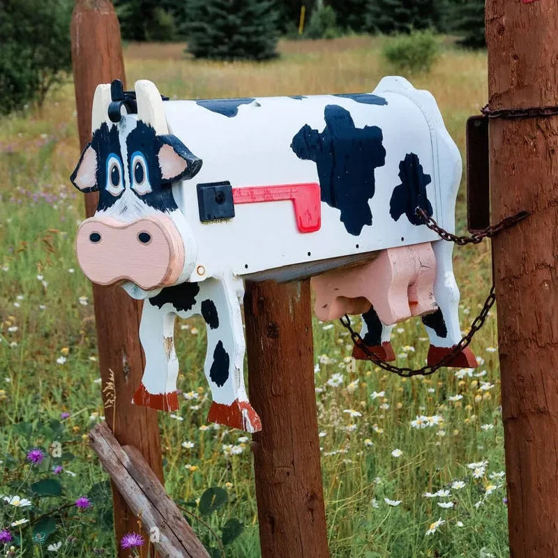 Postkasser i bondegårdsdyr-tema
