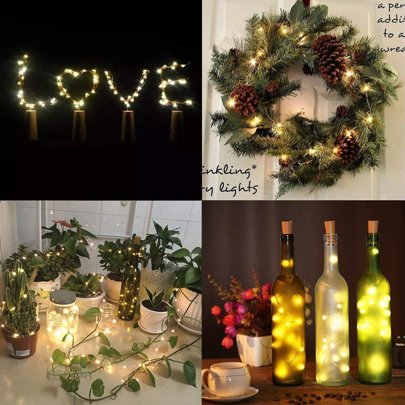 LED flaske lys kork nat lys DIY deco gave
