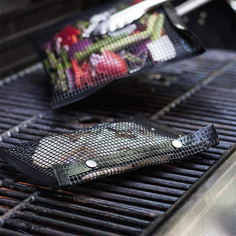 Genanvendelige non-stick BBQ Mesh Grill tasker