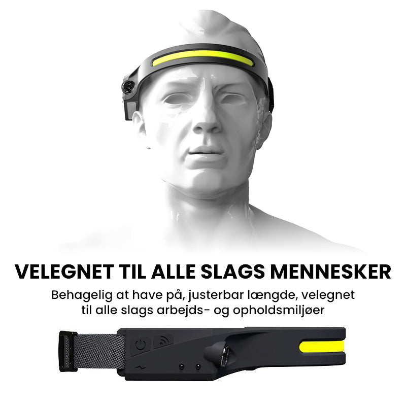 USB genopladelig pandelampe