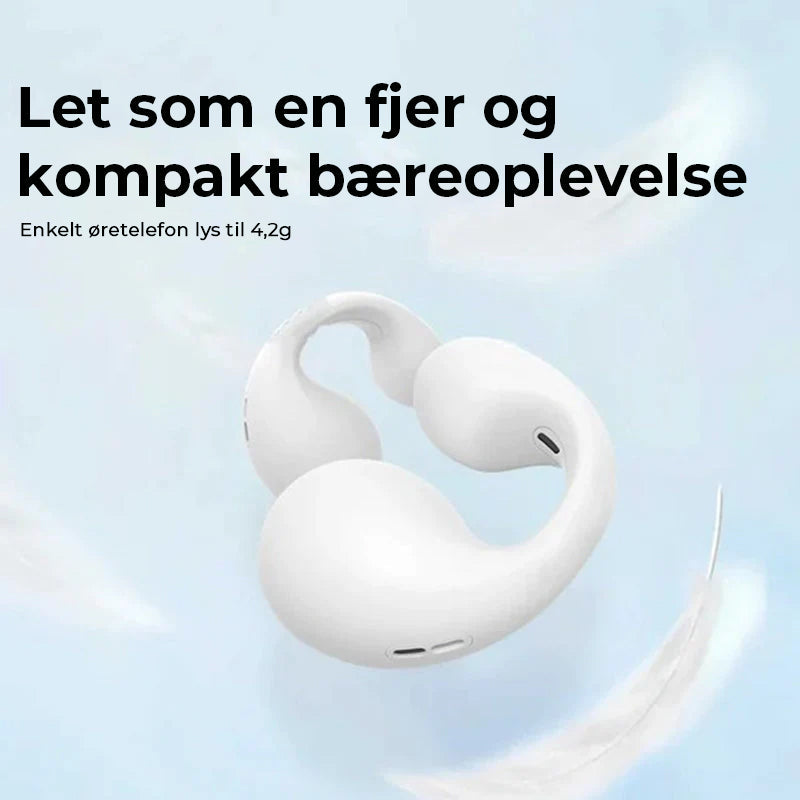 Trådløse knogleledende hovedtelefoner med øresnegl