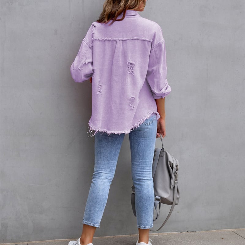 Denimjakke i afslappet pasform