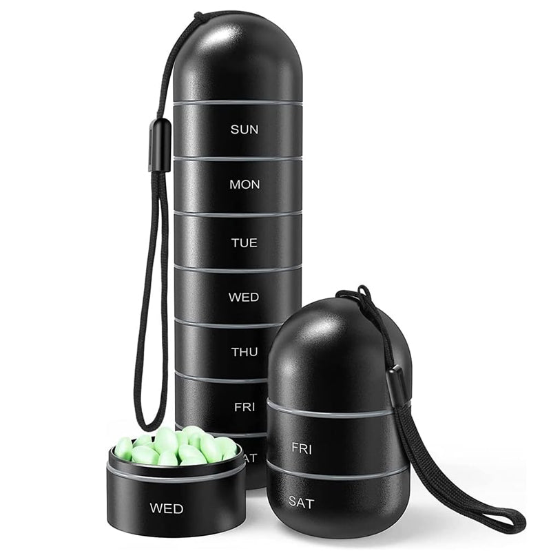 Praktisk 7 dages rejsepilleetui