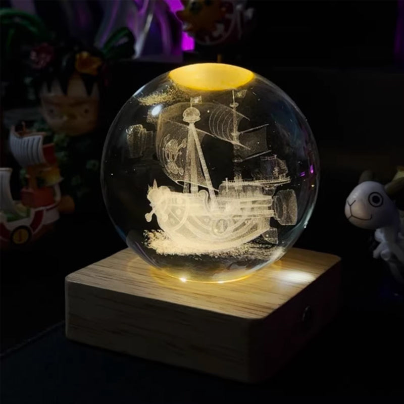 Crystal Ball Night Light Creative DIY Oppladbar Lighting Night Light