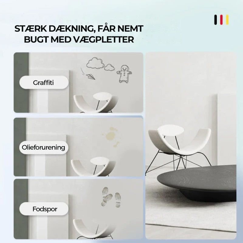 Vægmaling med rullepensel