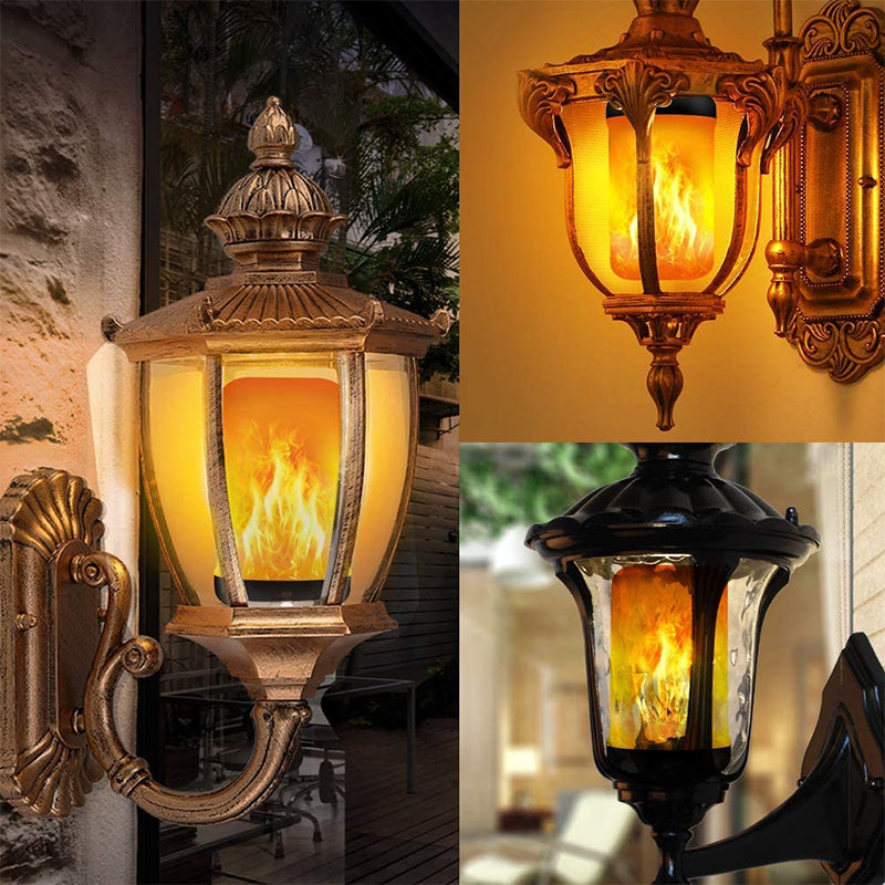 LED lyspære med flammeeffekt