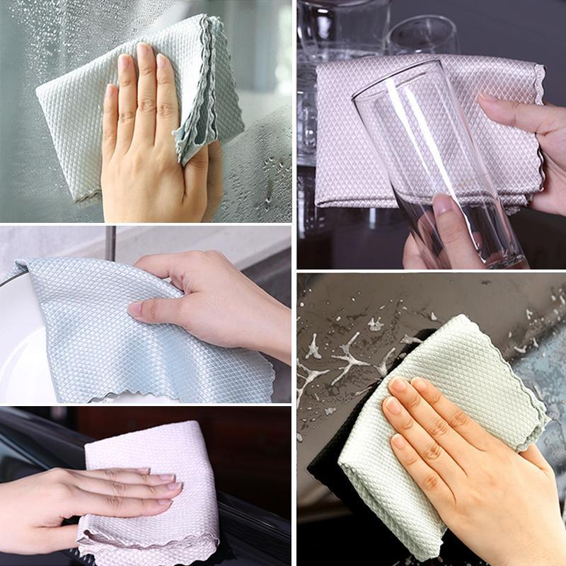 Fiskeskæl Microfiber Polering Rengøring Klud