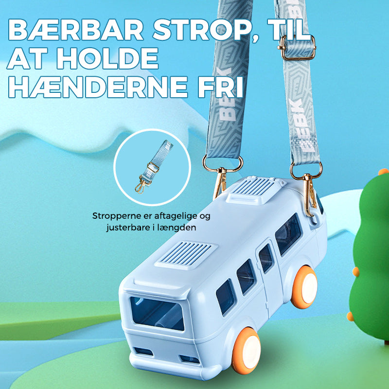 Praktisk drikkedunk i busform