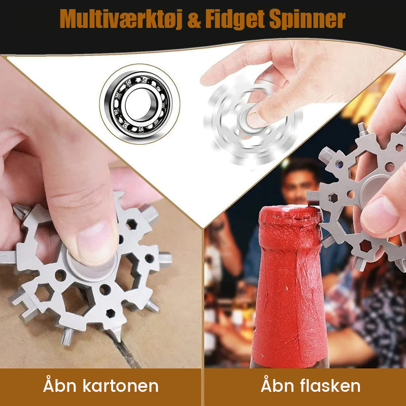 Multifunktionelt snefnugsformet Lommeværktøj