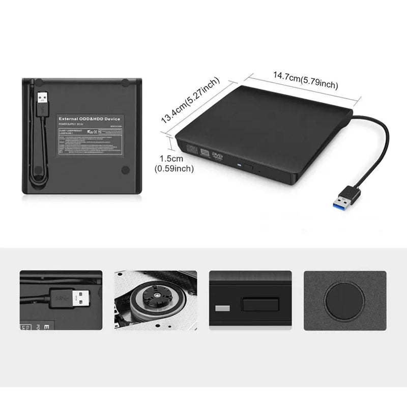 Eksternt USB-cd-drev