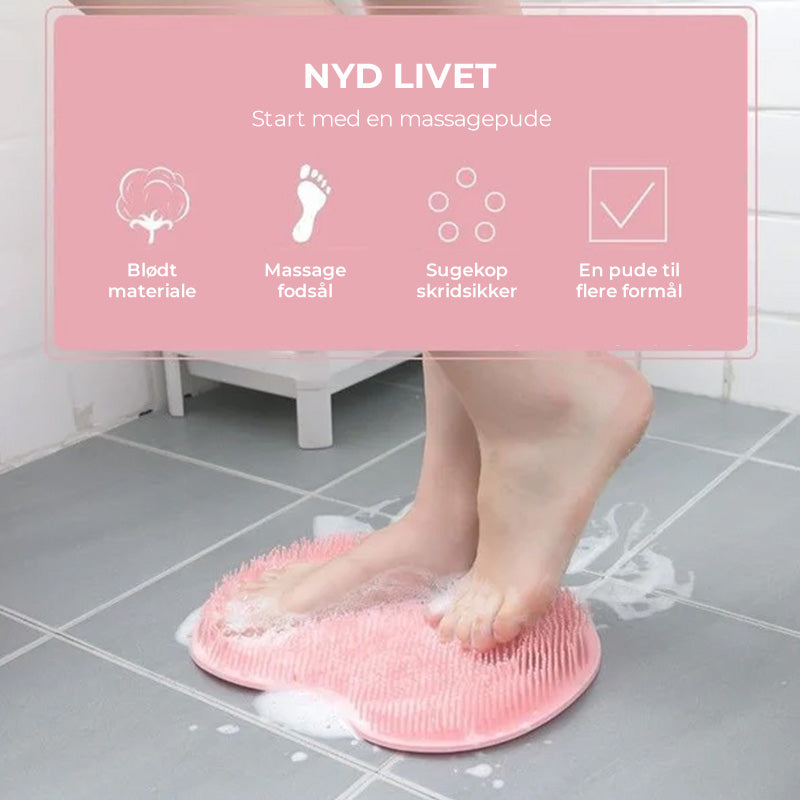 Massagemåtte, Fod- og rygskraber til brusebadet