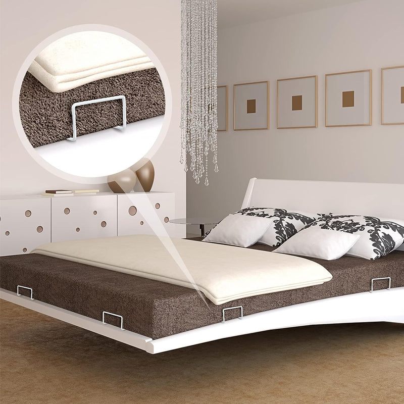 Skridsikre fastgørelsesbøjler til madras