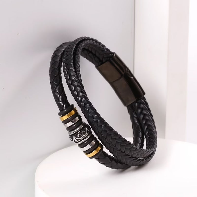 Dobbelt  Række armbånd til søn barnebarn og kæreste