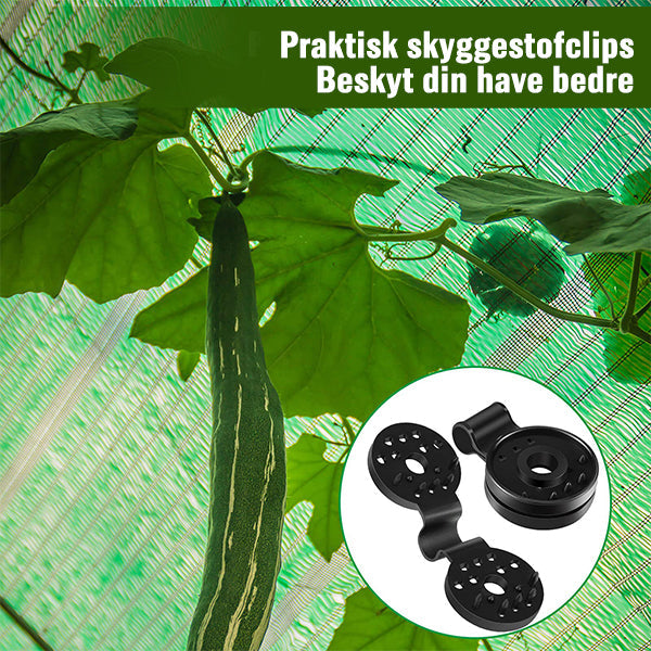 Plastikklemmer til skyggepresenning