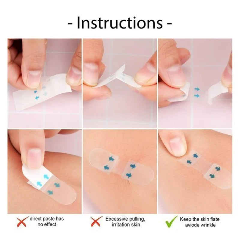 Usynlig ansigtsløftningsbånd