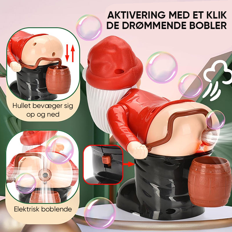 Sjov sæbeboblemaskine i julemandsmotiv