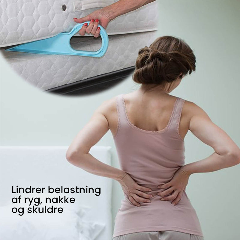 Handy værktøj til sengefremstilling og løft af madrasser