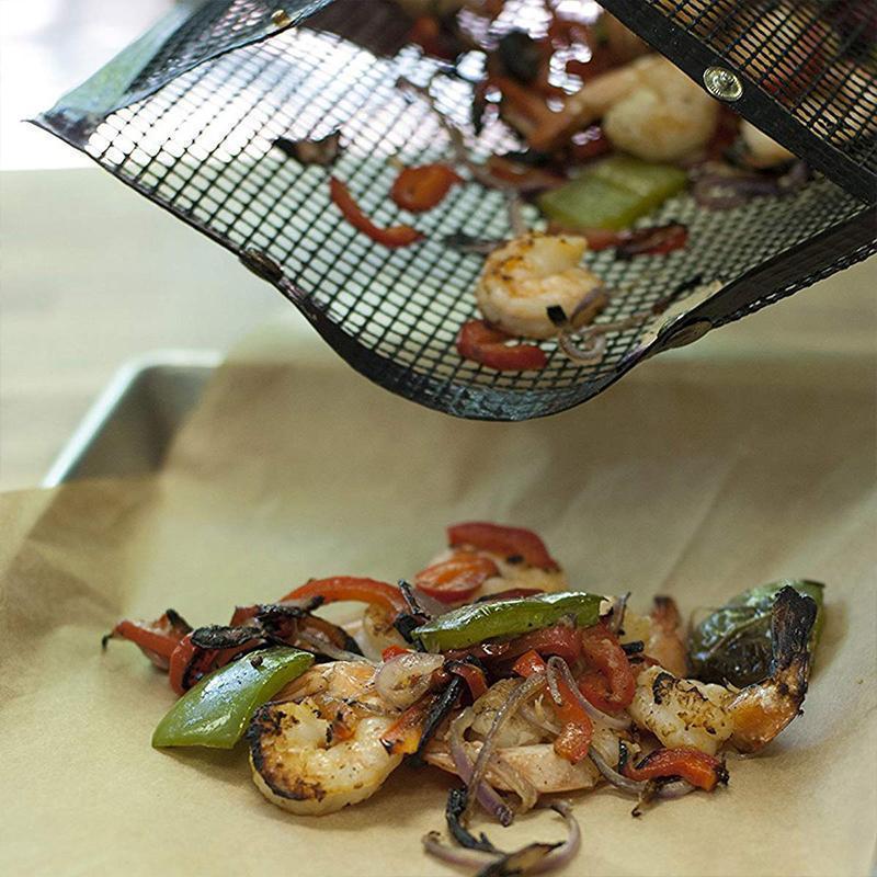 Genanvendelige non-stick BBQ Mesh Grill tasker