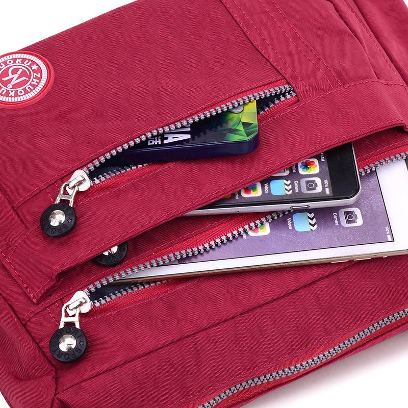 Vandtæt nylon skuldertaske