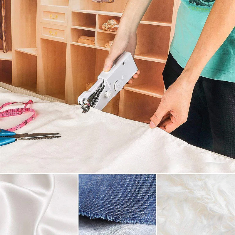 Mini bærbar håndholdt symaskine