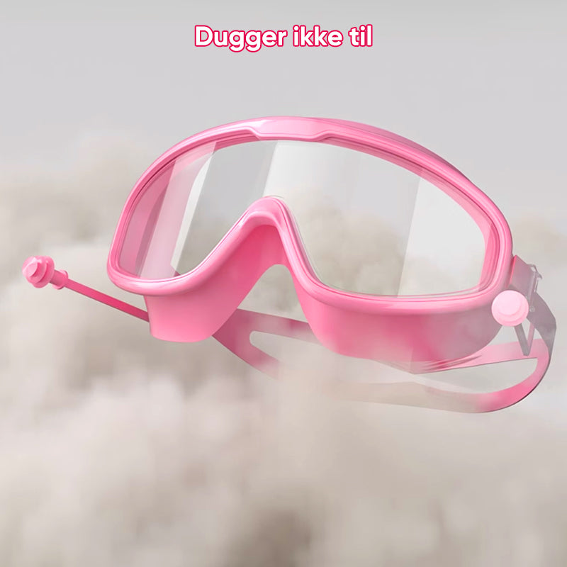 Anti-duggende svømmebriller med stort stel