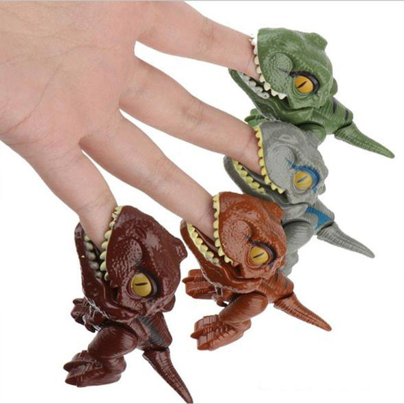 Fingerbidende Dinosaur-animeret actionfigurs legetøj