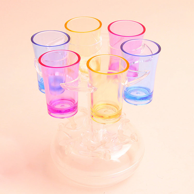 Dispenser og holder til 6 shotglas