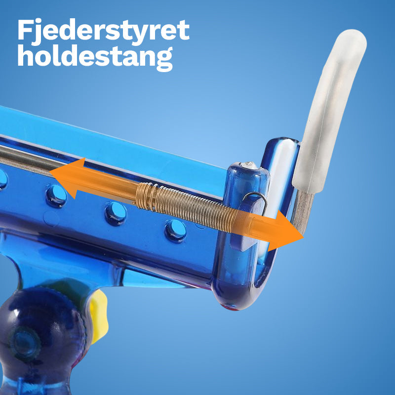 Selvlåsende tårnbeslag til fiskestang