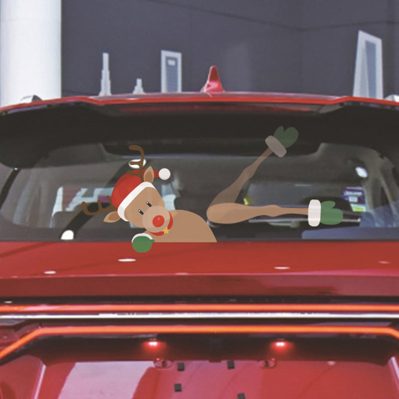 Juleklistermærker til vinduesviskere