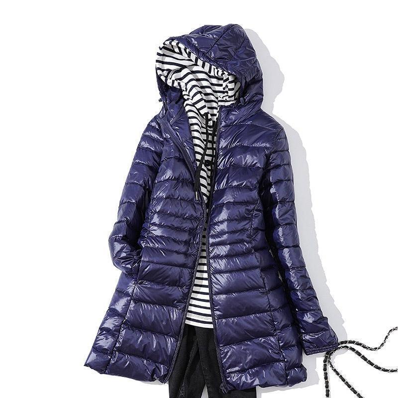 Letvægts mellemlang jakke til kvinder