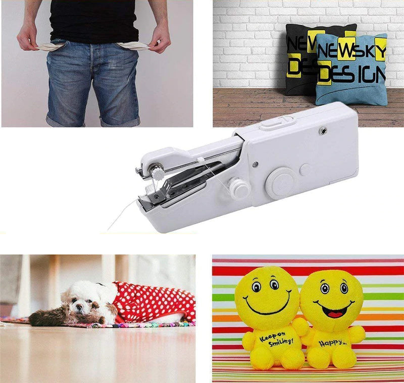 Mini bærbar håndholdt symaskine