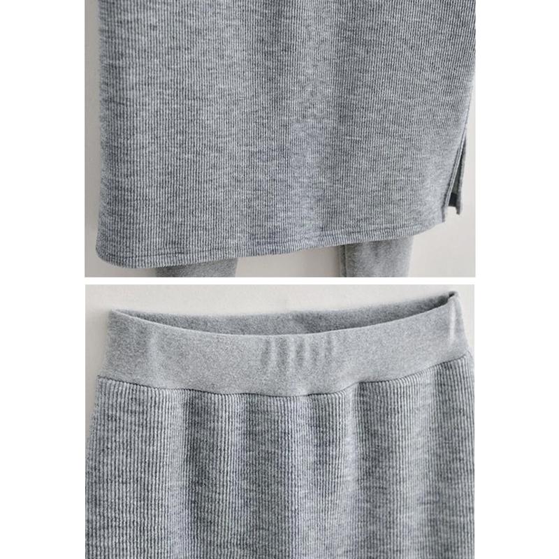 Vinter termiske fleece leggings med nederdel