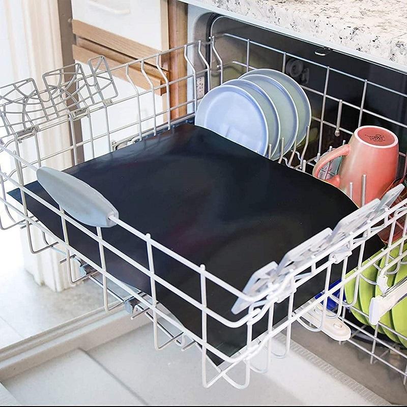 Non-stick BBQ grillmåtter med skærekasse