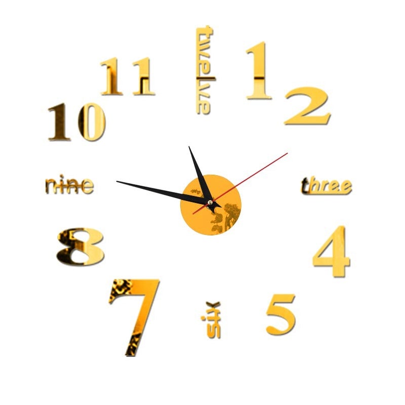 Moderne gør-det-selv-hulfrit vægur